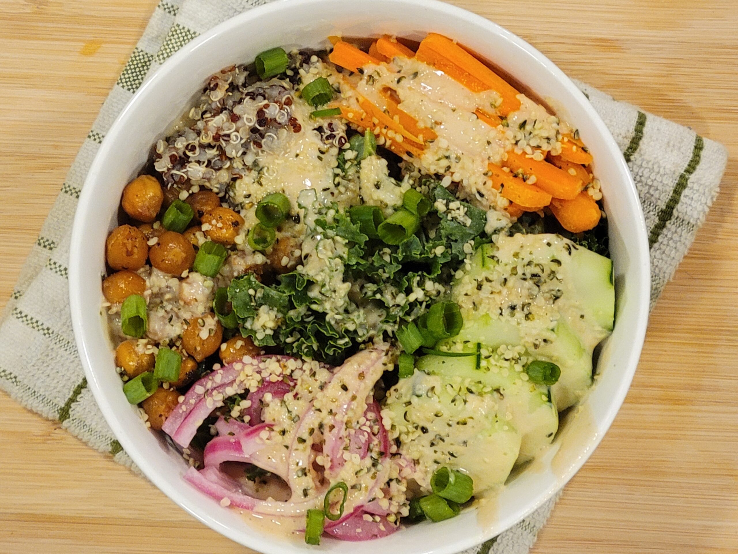 Buddha Bowl With Roasted Chickpeas and Quinoa