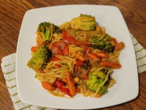 Vegetable Stir-Fry With Noodles & Cashews