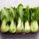 Photo of Bokchoy from Above on Cutting Board