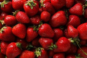 Overhead Photo of Strawberries