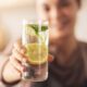 Glass of Cucumber Lemon Water