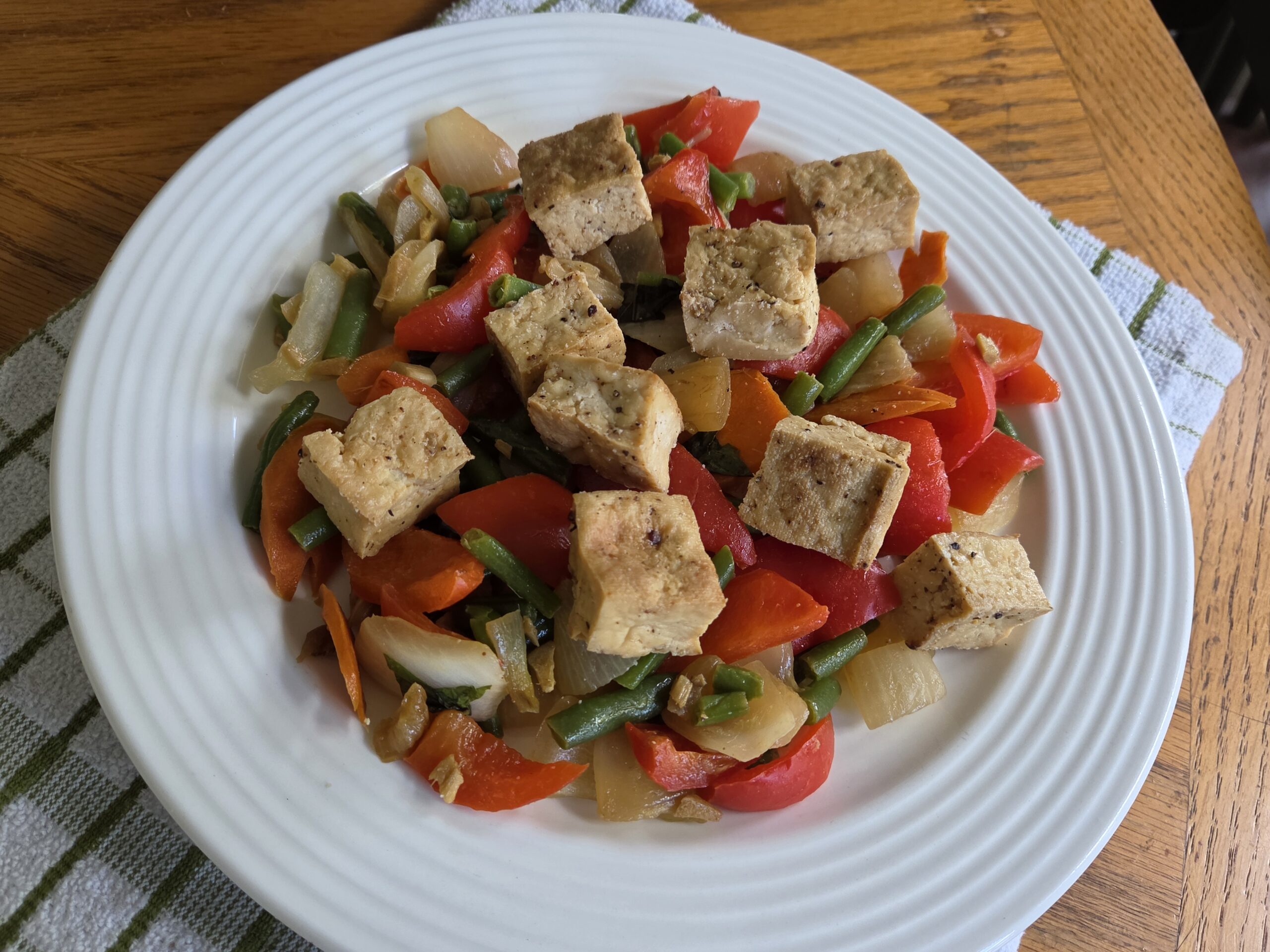 Bell Pepper Stir-Fry with Tofu