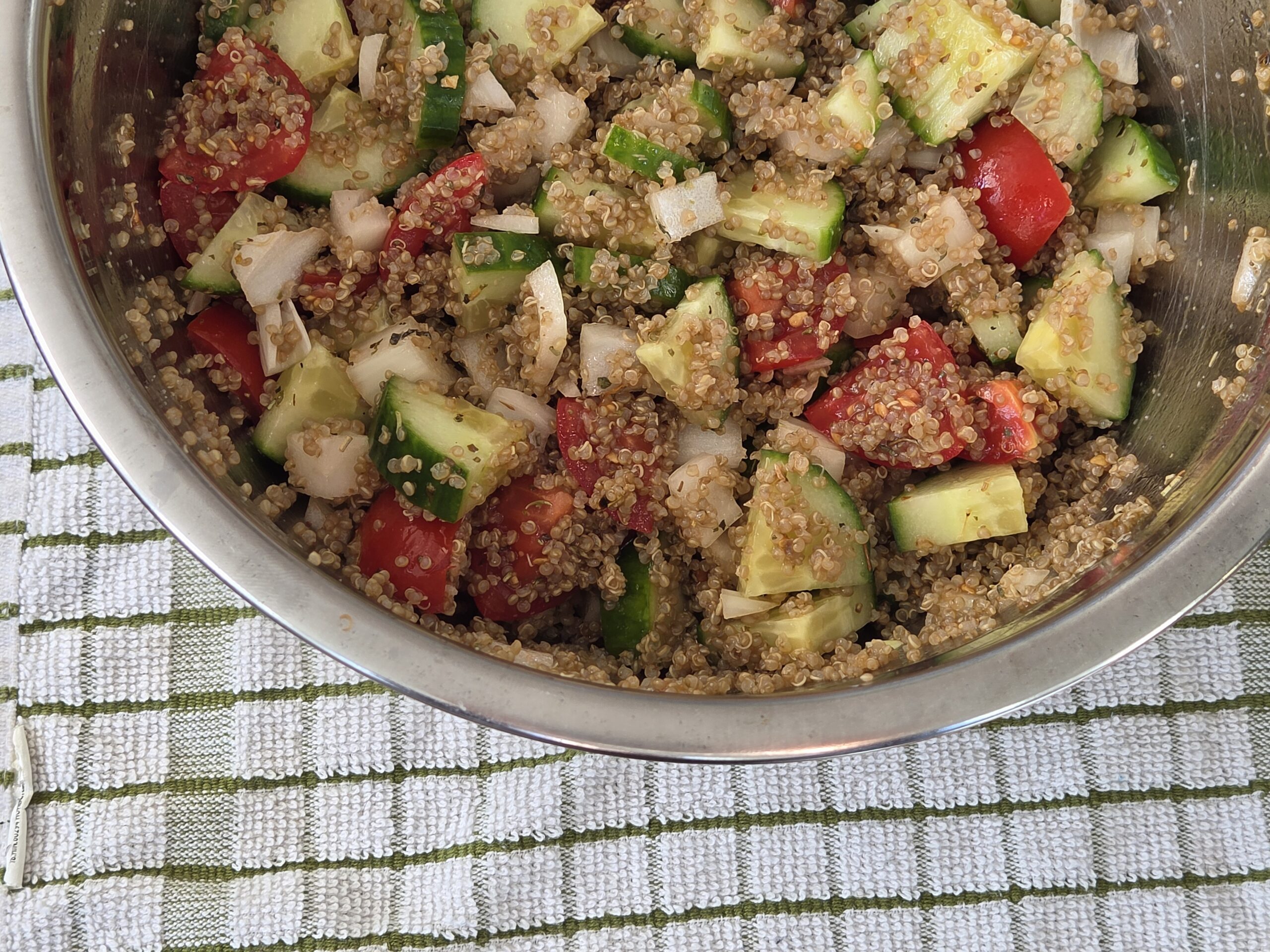 Quinoa Herb Cucumber Tomato Salad